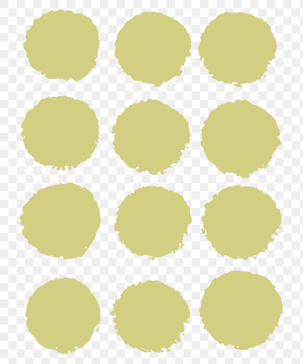 Circle PNG clipart, yellow simple graphic