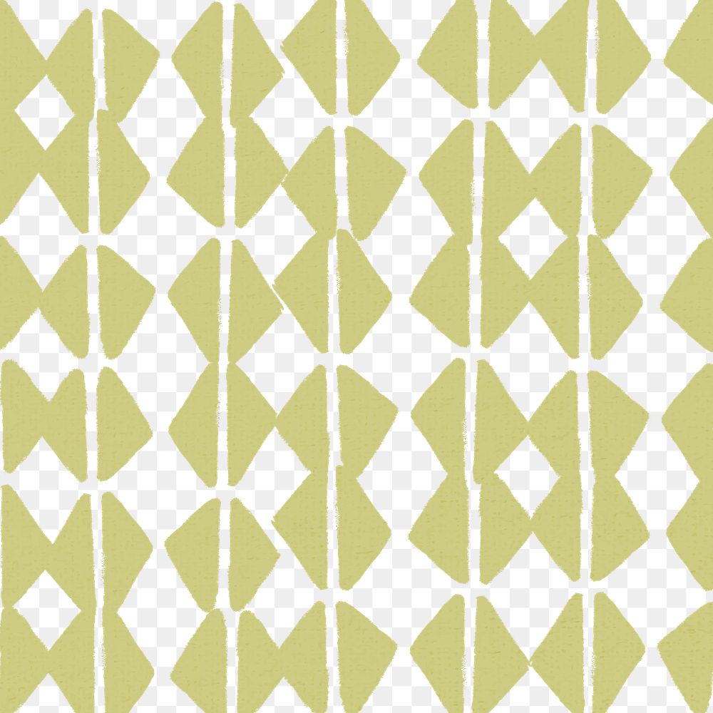 Ethnic geometric pattern PNG, block print vintage transparent background