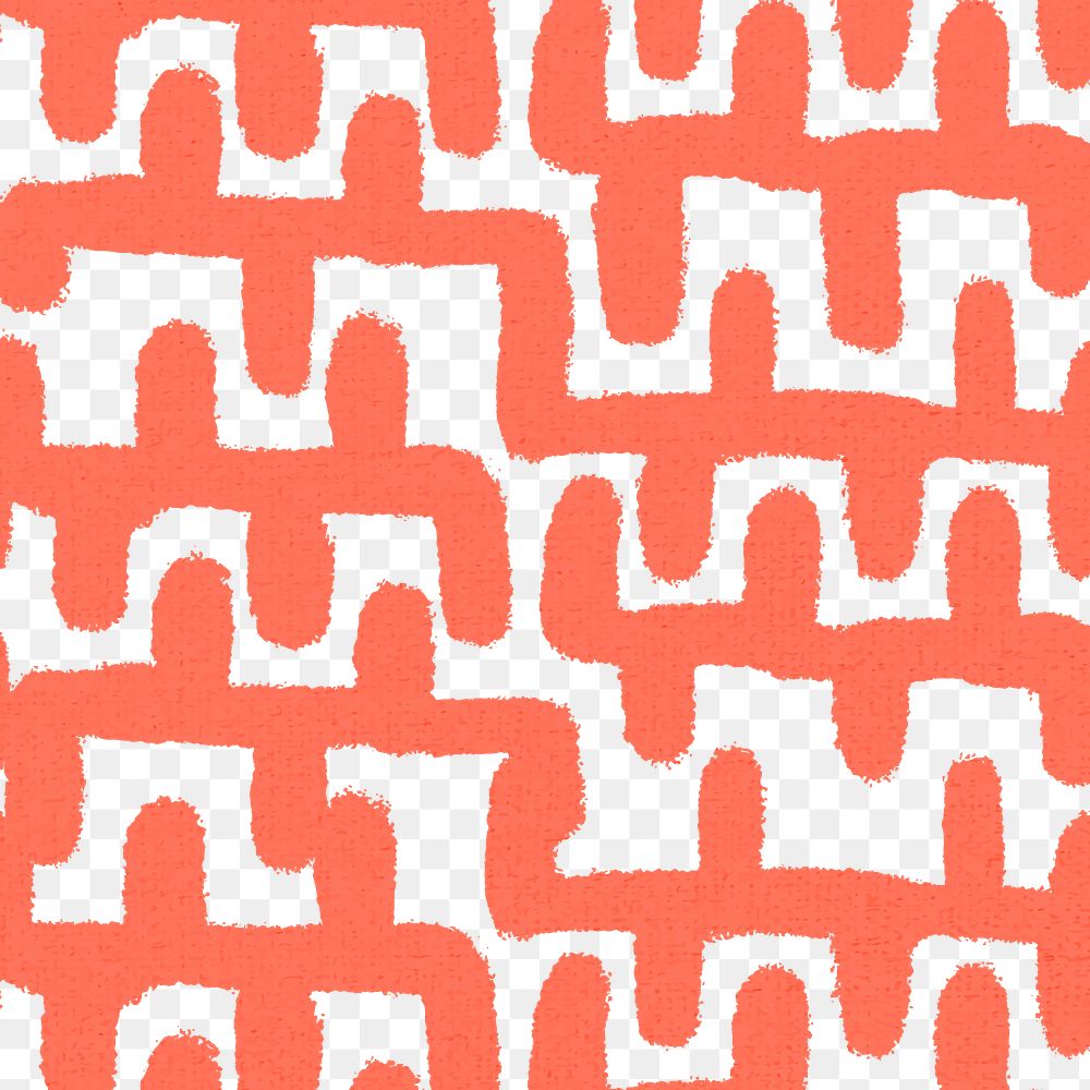 Ethnic bstract pattern PNG, block print vintage transparent background