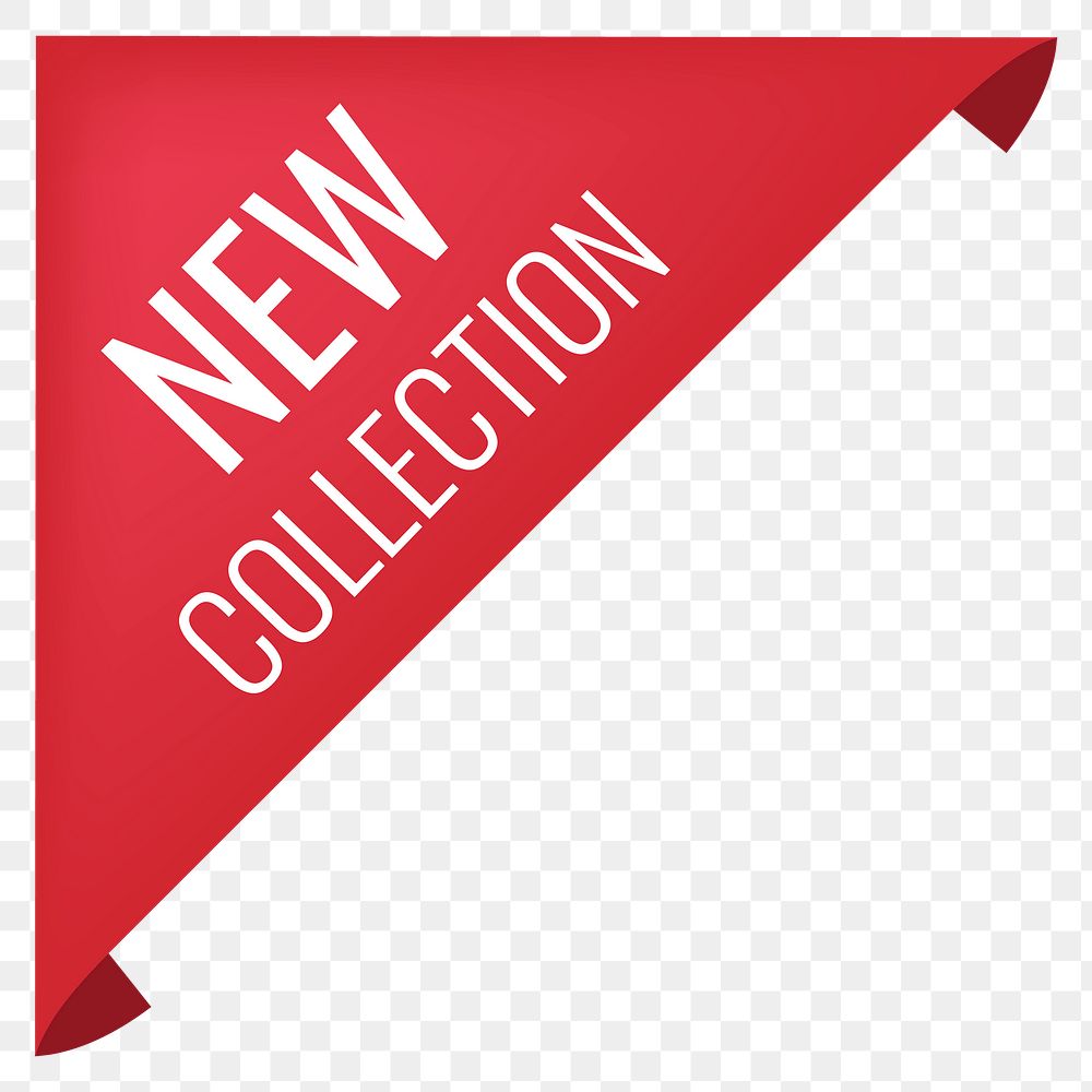 New collection png label sticker, shopping transparent clipart