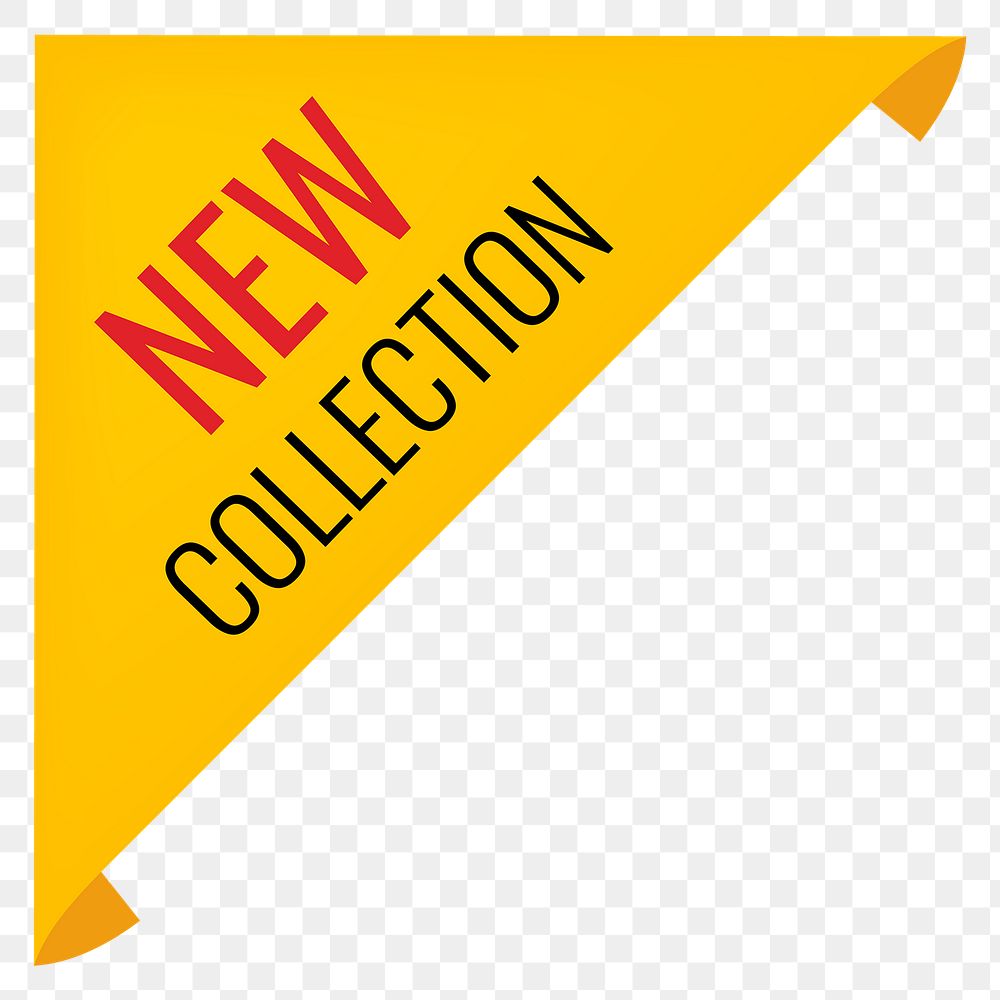 New collection png label sticker, shopping transparent clipart
