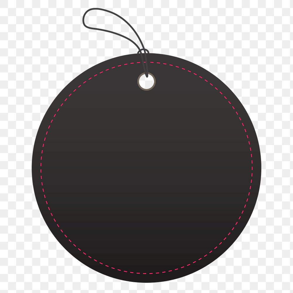 Shopping badge png sticker, black printable clipart design