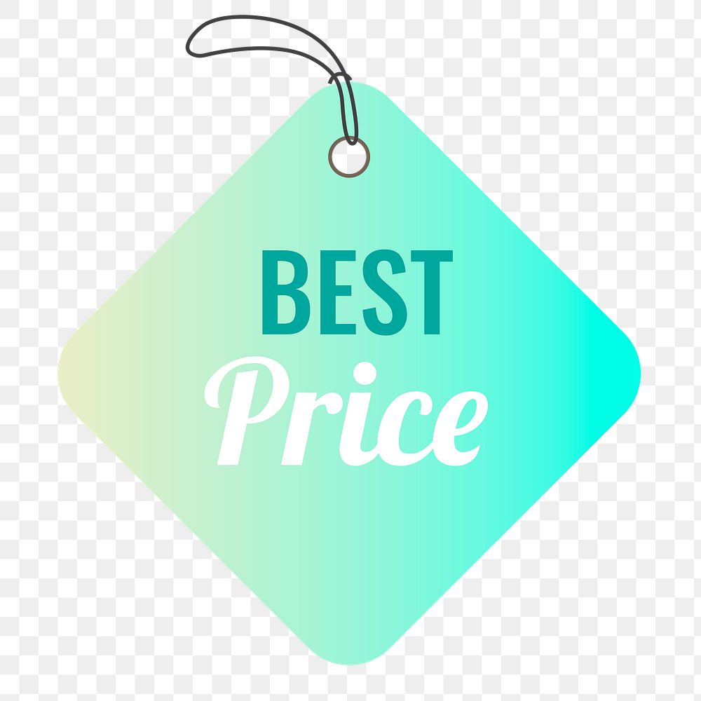 Best price png badge sticker, shopping clipart transparent