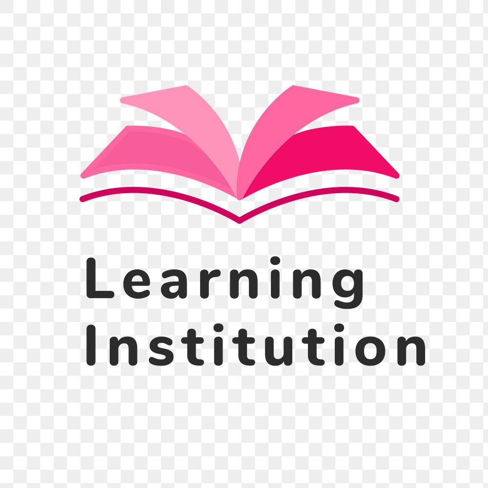 Business education logo png, branding design, learning institution text