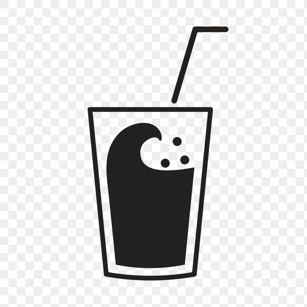 Soft drink logo food icon png flat design illustration