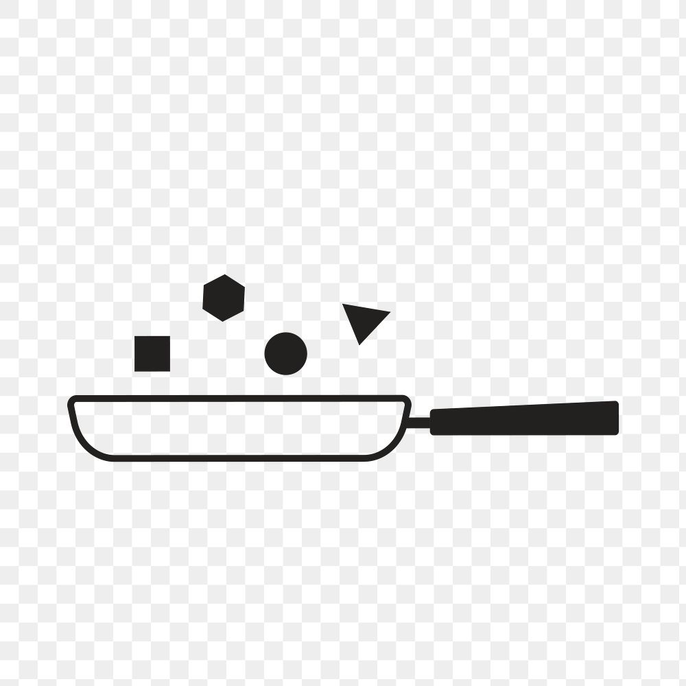 Pan logo food icon png flat design illustration