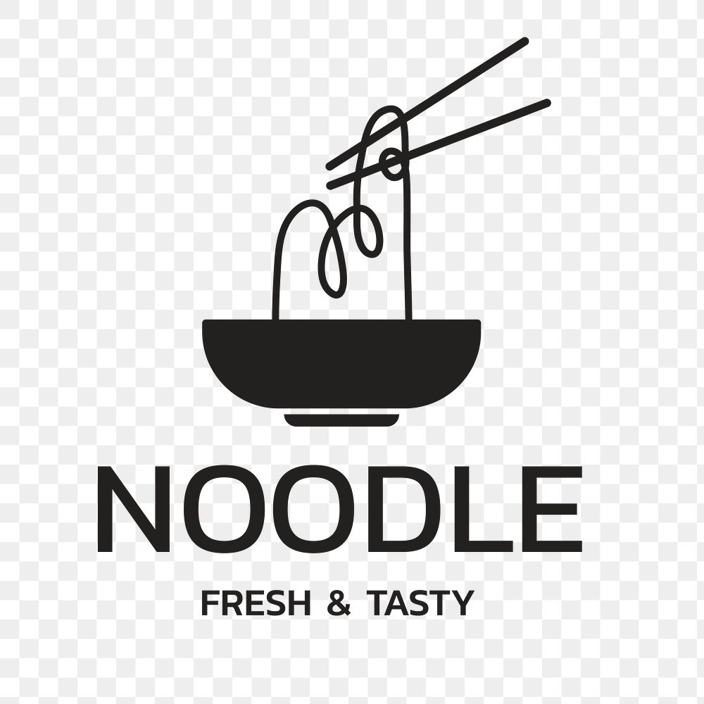 Asian Restaurant logo png, food business branding design