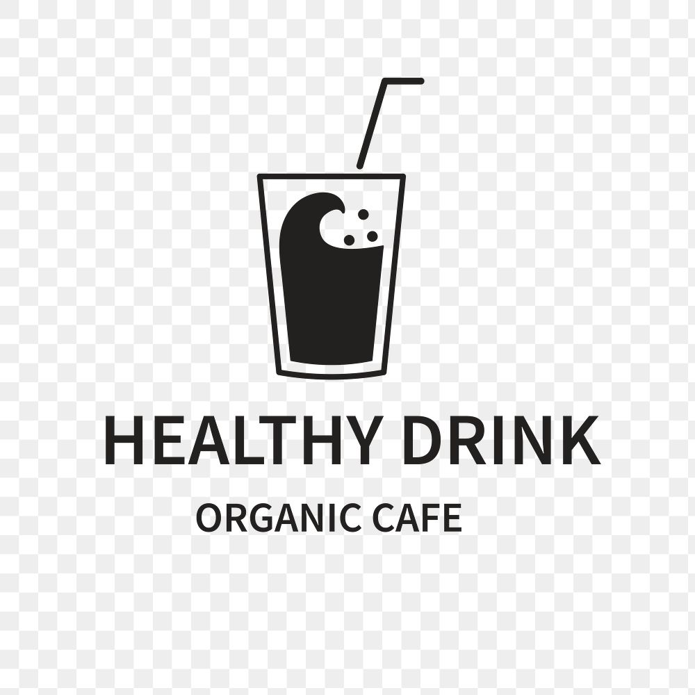 Cafe logo png, food business branding design
