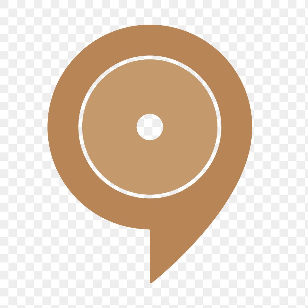 Music note icon png, music symbol flat design illustration