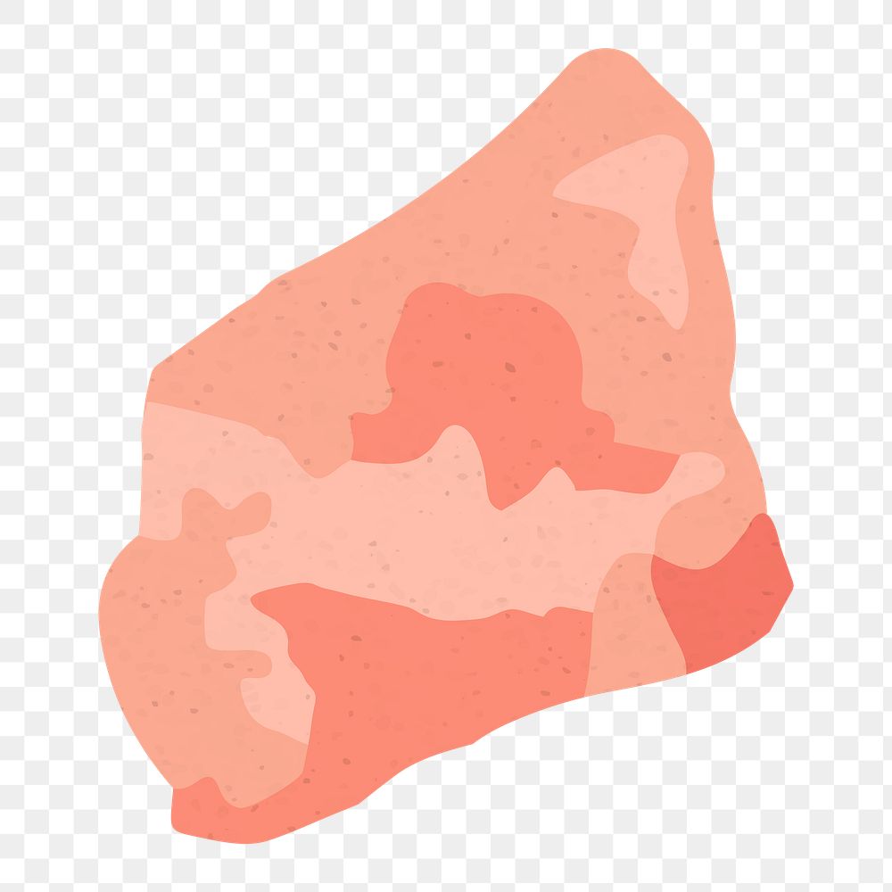 Png stone shape sticker, pastel abstract design element
