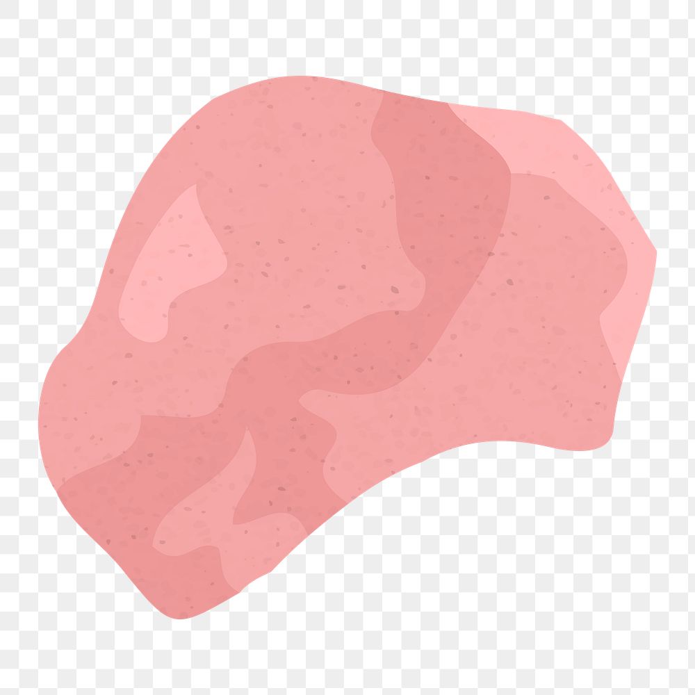 Stone shape png, pink sticker