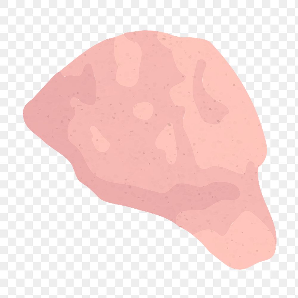 Stone shape png, pink sticker