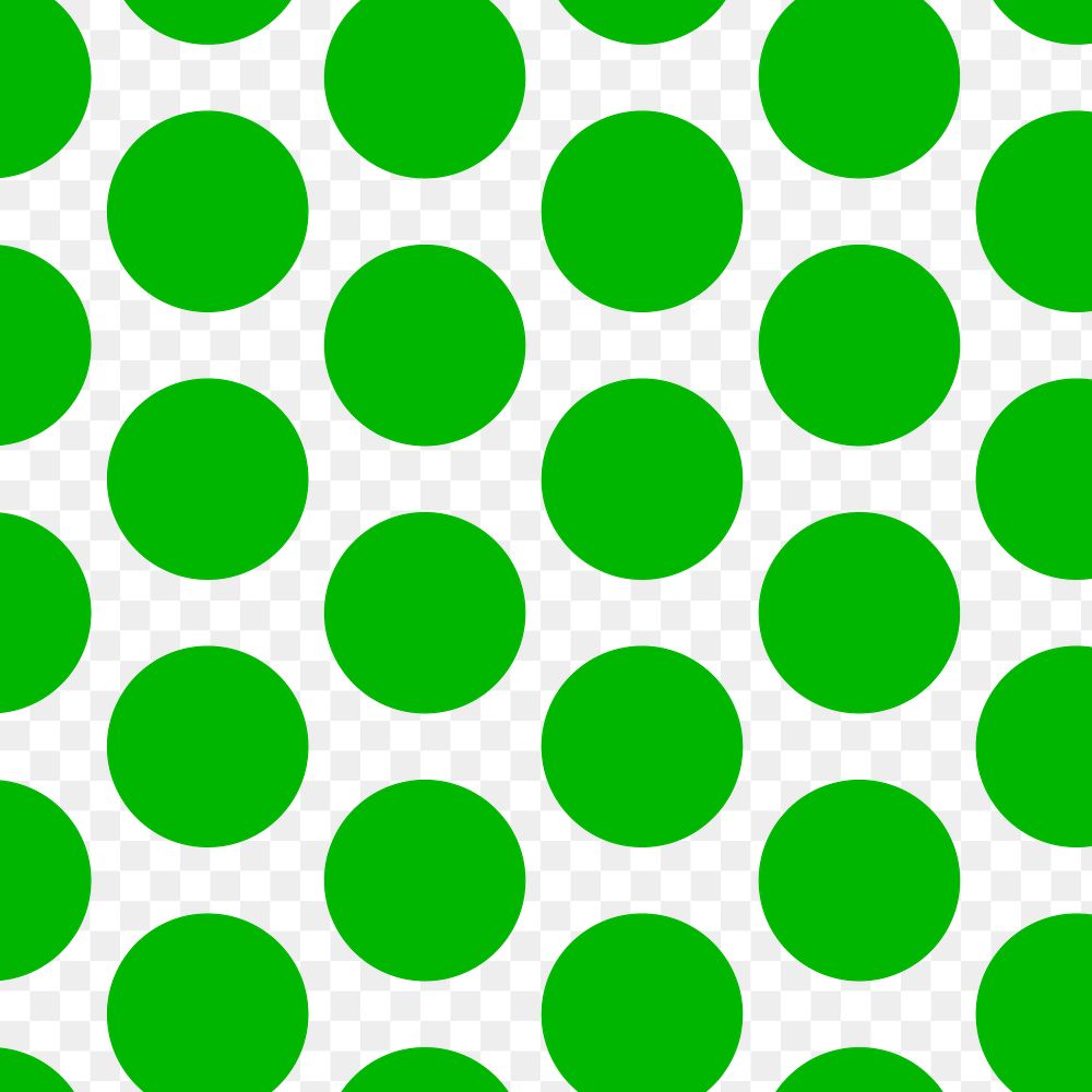 Colorful pattern background png transparent, cute polka dot in green