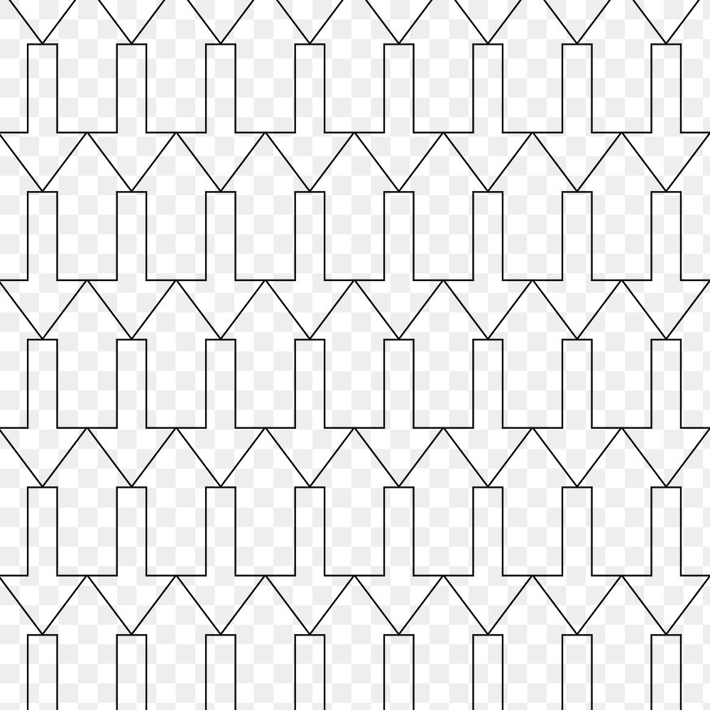 Arrow pattern background png transparent, abstract geometric design