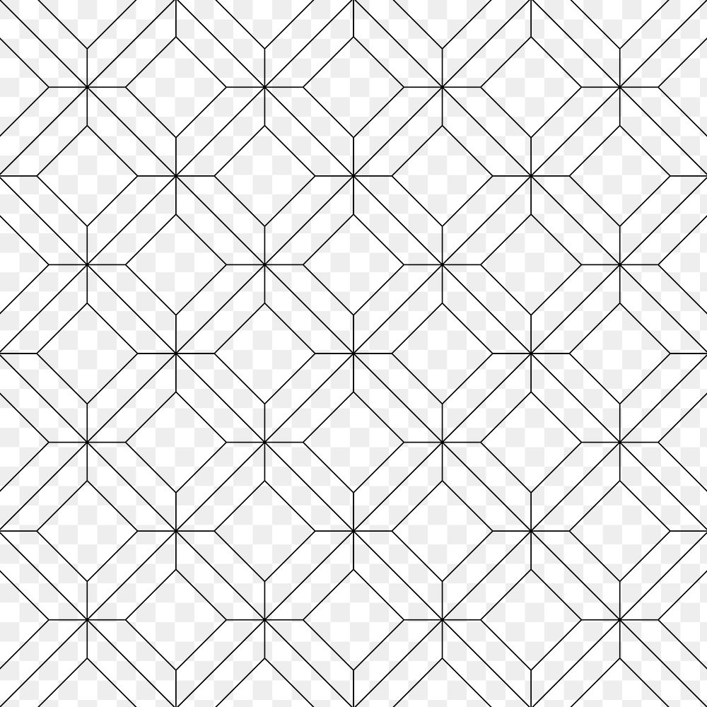 Geometric pattern background png transparent, black abstract design