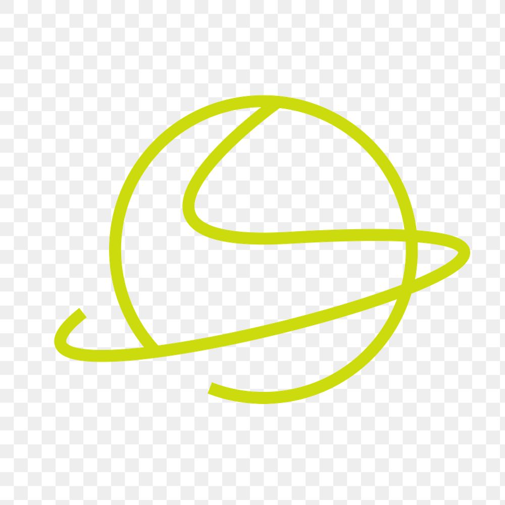 Racquet ball sports png logo element, green illustration
