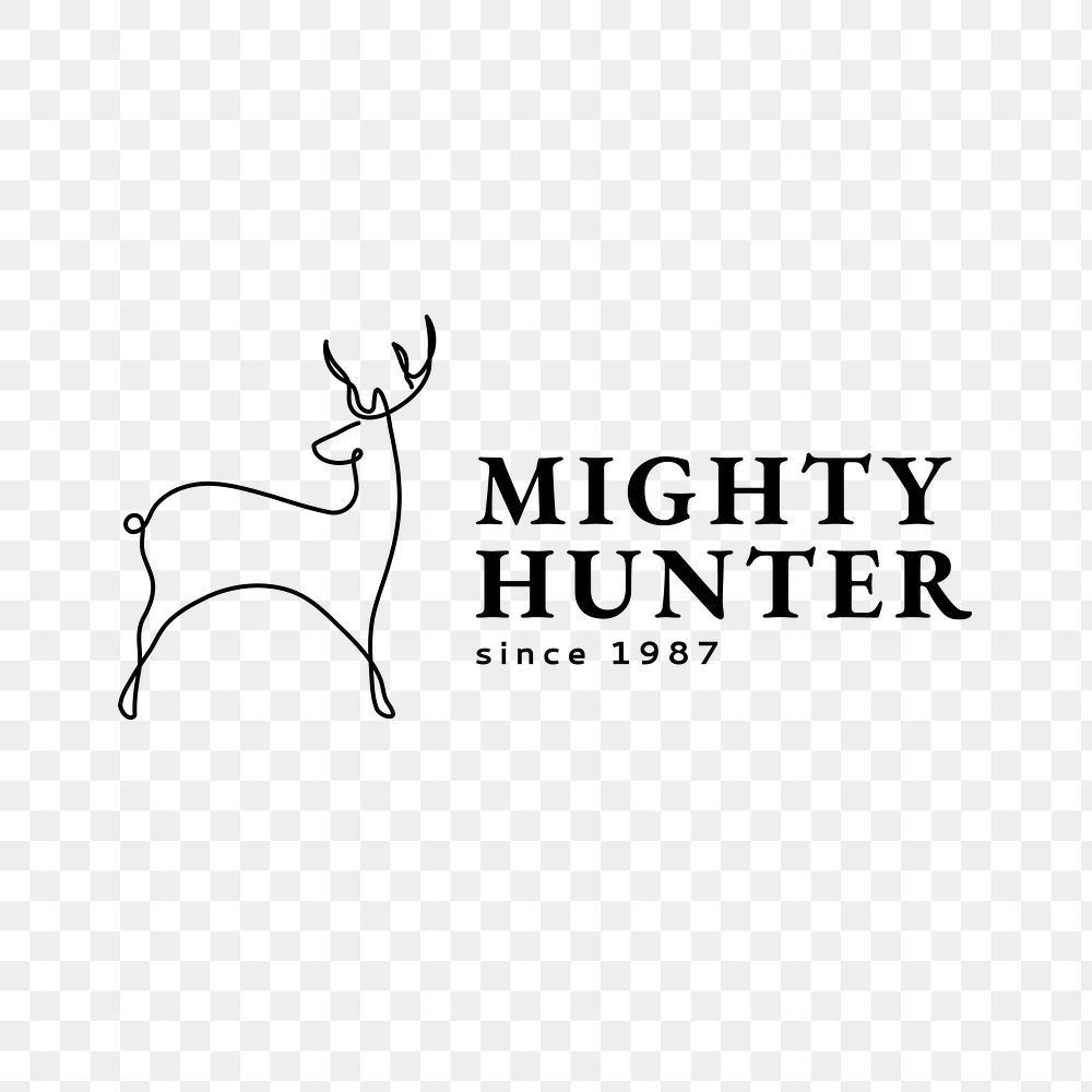 Deer leaf antlers vector logo design Stock Vector Image & Art - Alamy