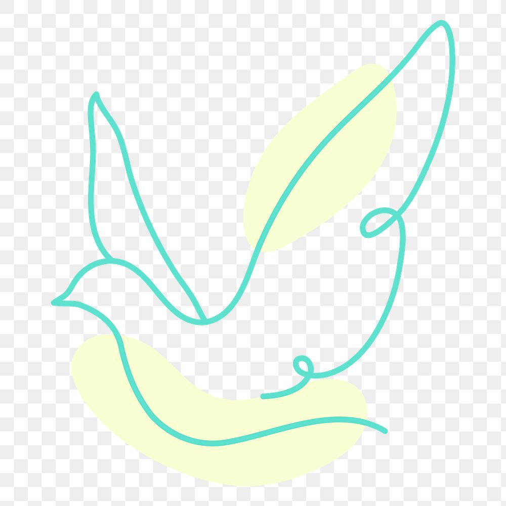 Bird png sticker, line art illustration
