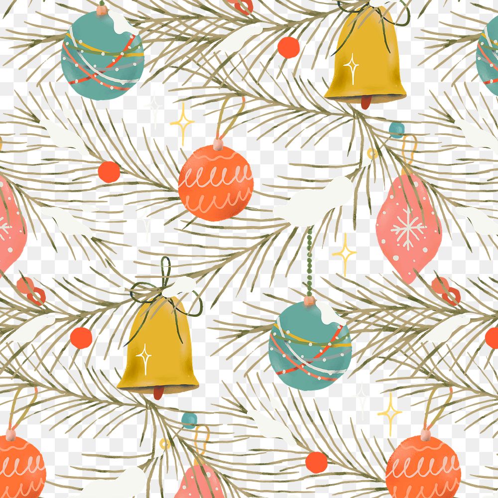 Christmas baubles png, transparent background, winter holidays illustration
