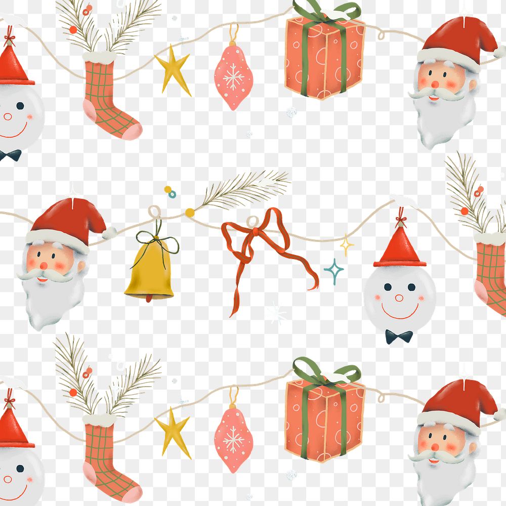 Winter transparent background png, Christmas holidays season illustration