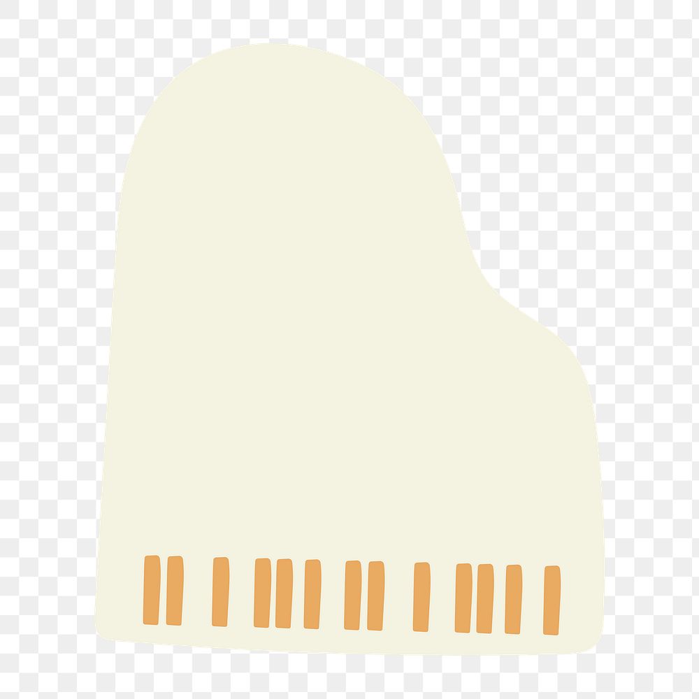 Grand piano png clipart, beige musical instrument, concert graphic