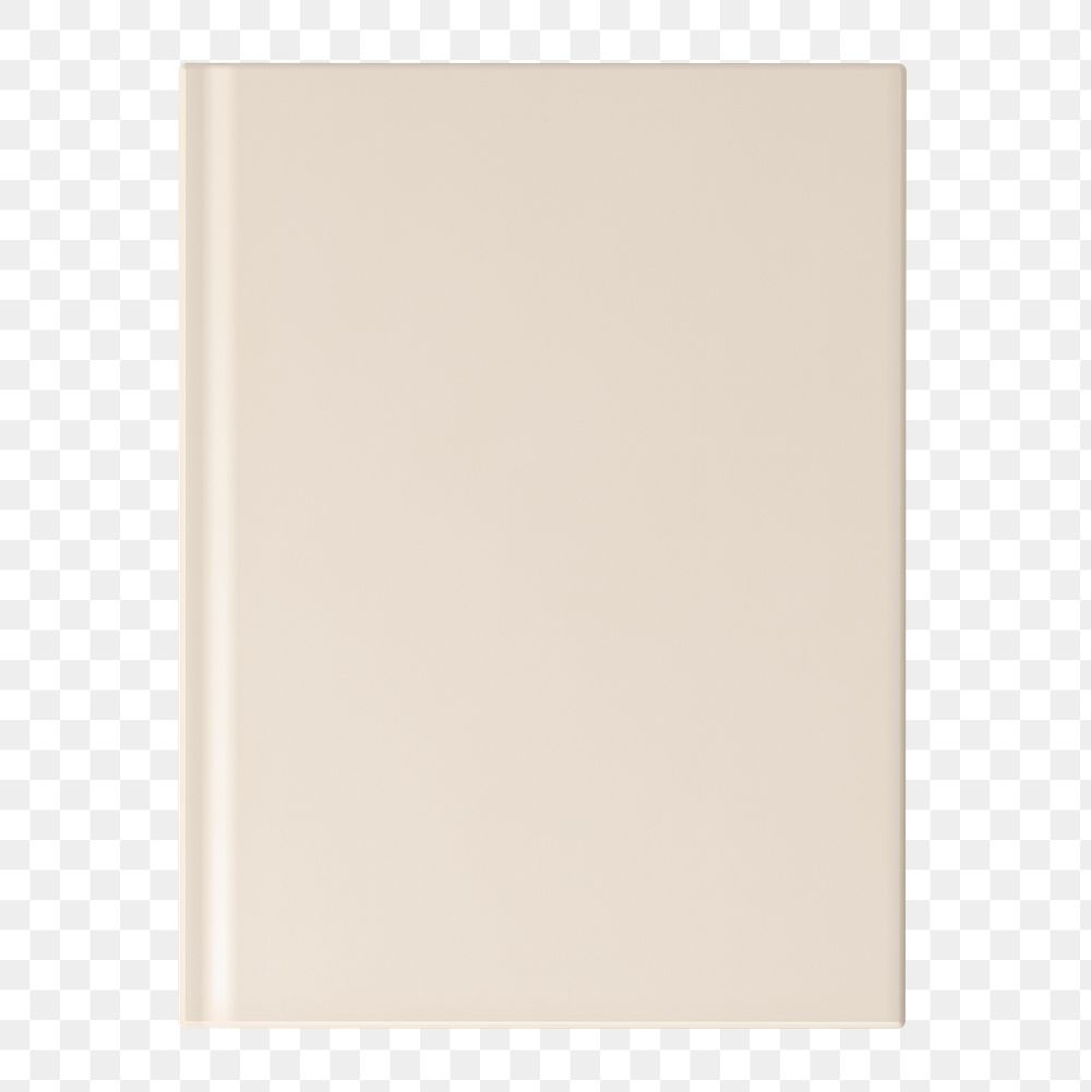 Beige book cover png, publishing business with design space