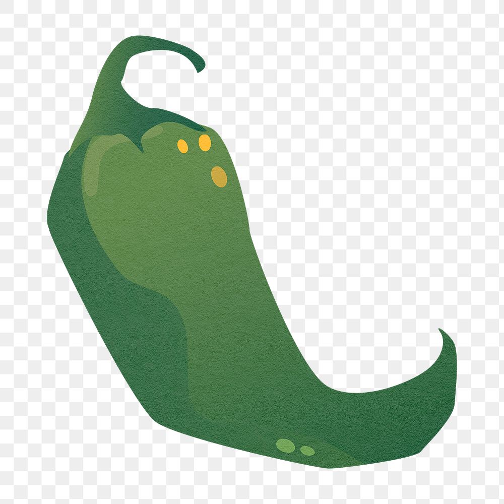 Jalapeno pepper png sticker, Mexican chili, transparent background