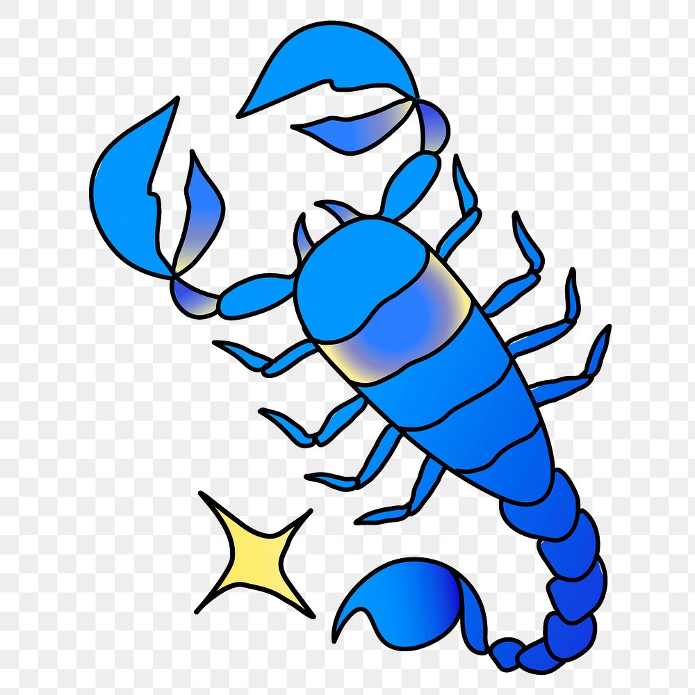 Scorpio png horoscope animal sticker, transparent background