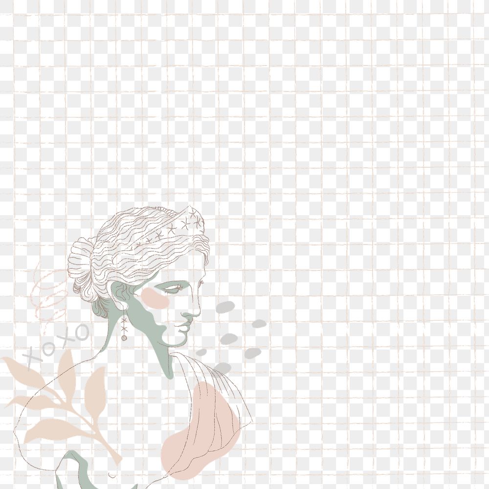 Aesthetic png transparent background, Greek goddess