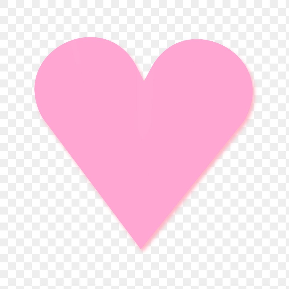 Love heart sticker png, valentines design