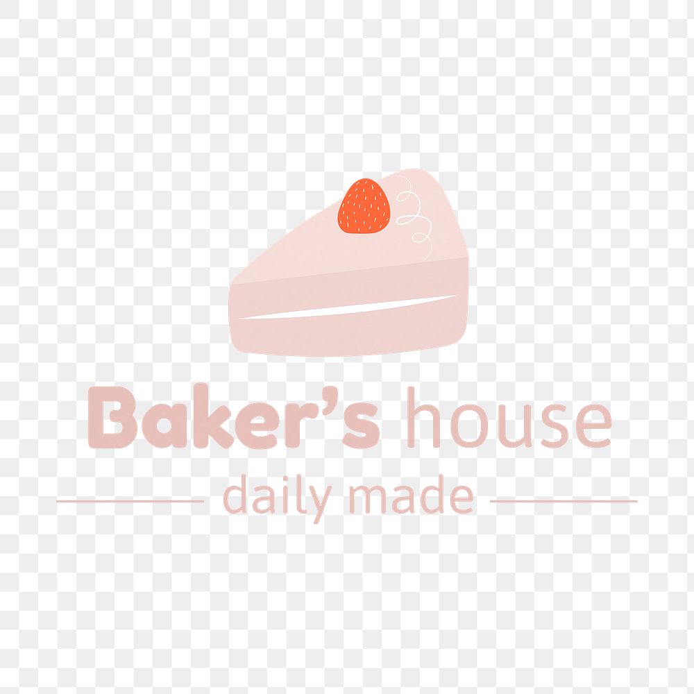 Baker's house, bakery logo png transparent background