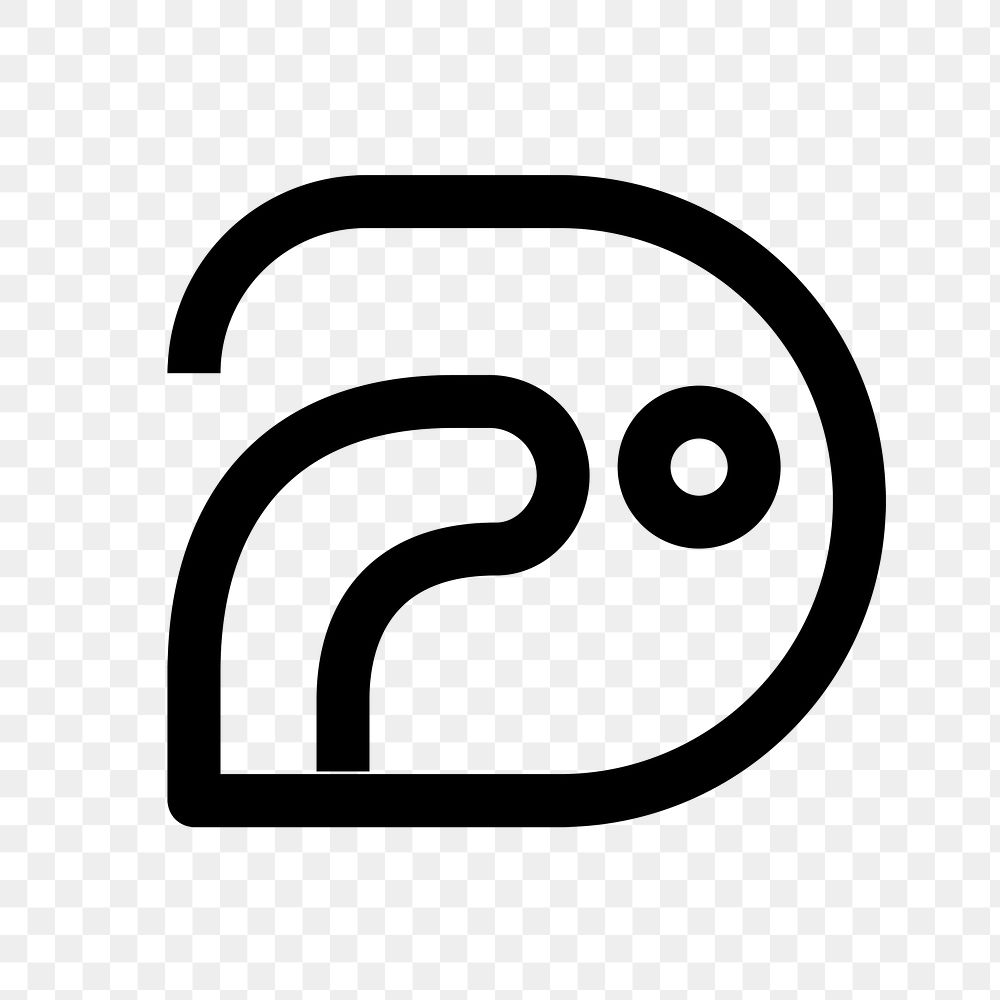 PNG black abstract business logo element, modern design