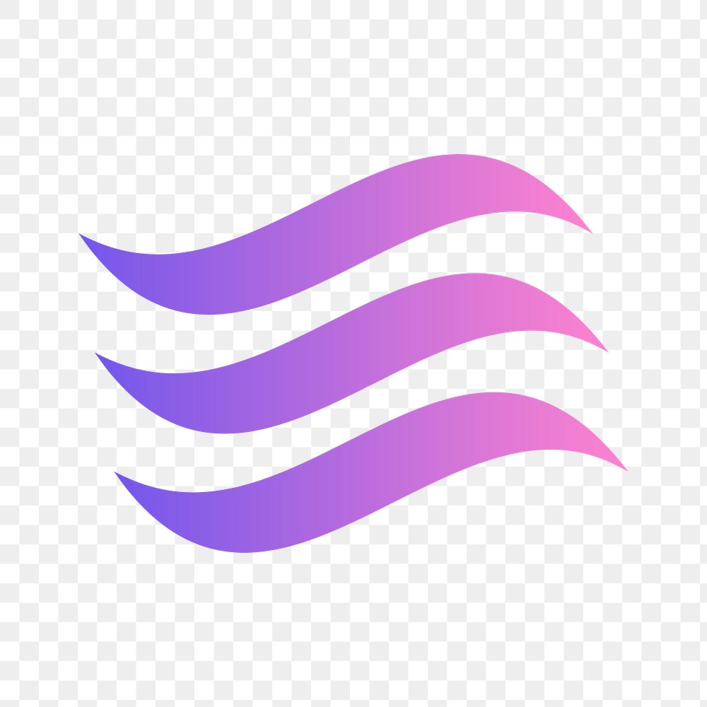 PNG abstract business logo element, modern purple design