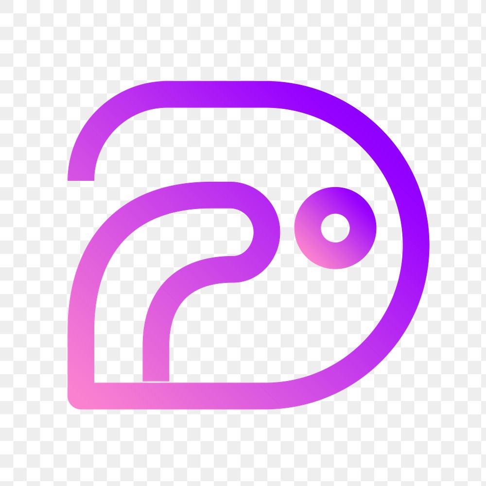 PNG purple business logo element, modern abstract design