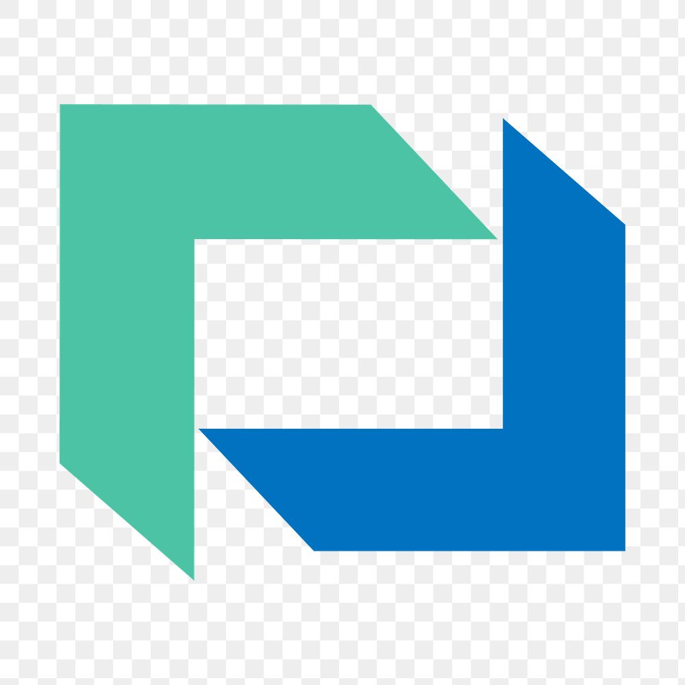 Abstract business logo png, modern design element