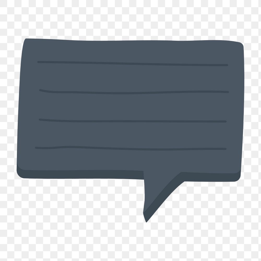 Speech bubble png sticker, business communication