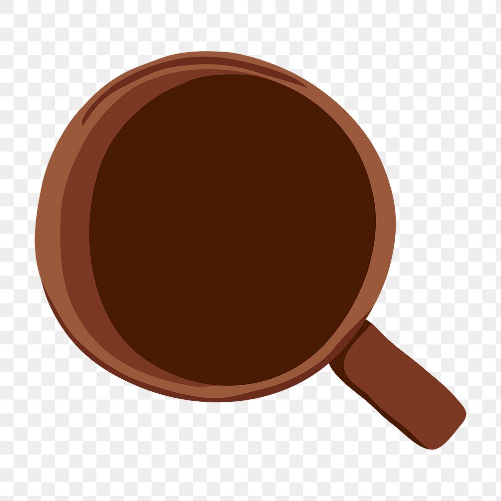 Americano coffee png clipart, beverage aesthetic on transparent background