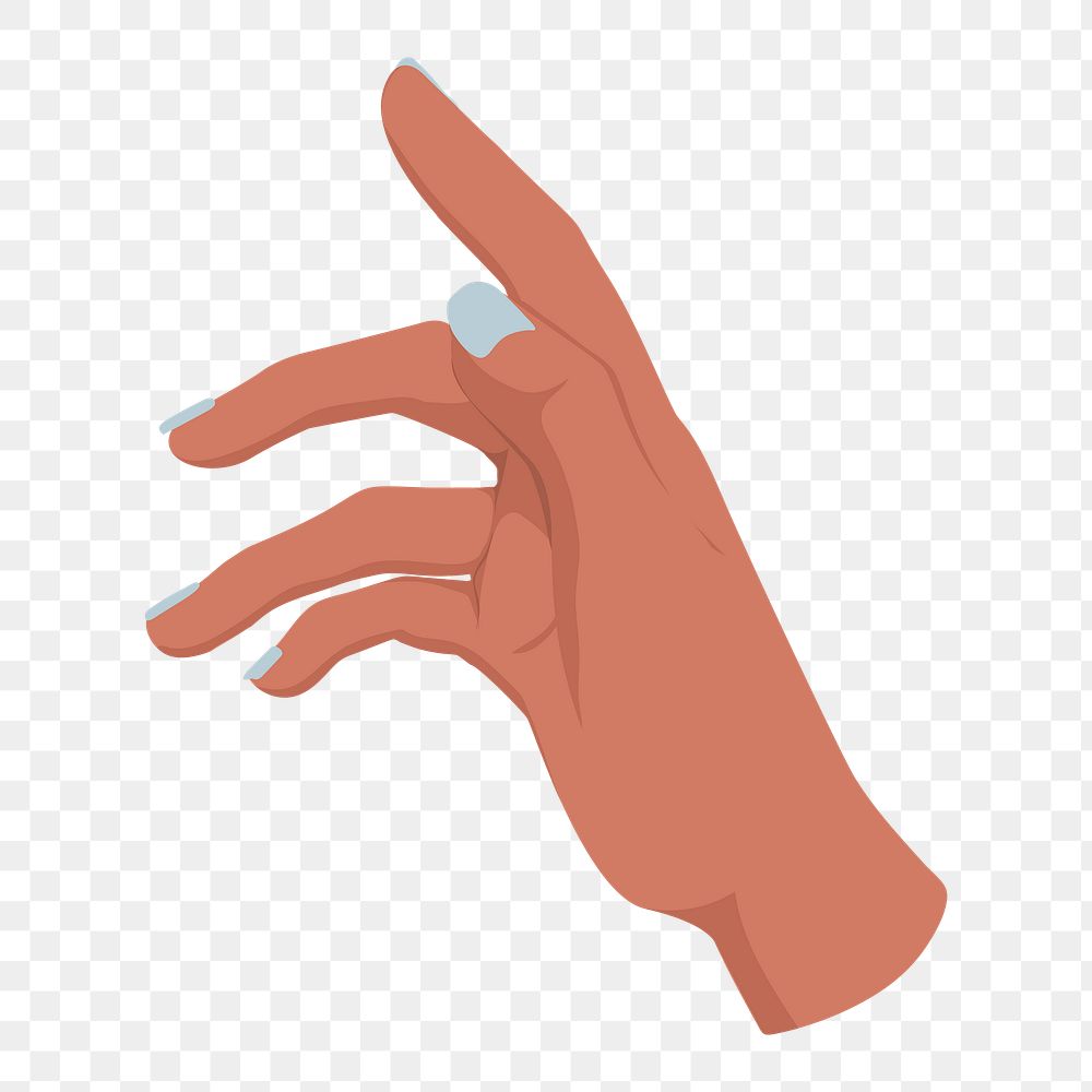 Hand gesture png sticker illustration design