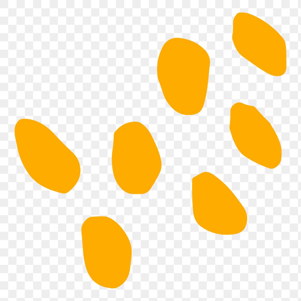 Yellow dots png sticker, transparent background