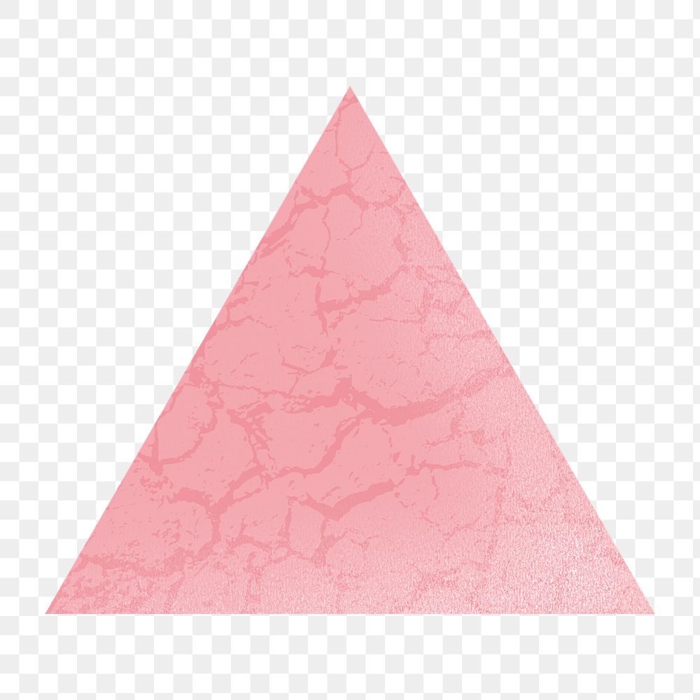 Triangle shape icon png sticker, transparent background