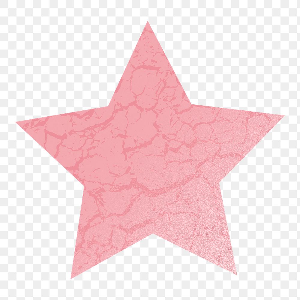 Star shape icon png sticker, transparent background