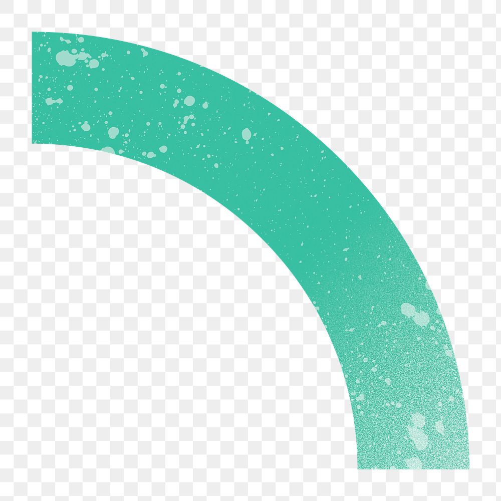 Curved line shape png sticker, transparent background
