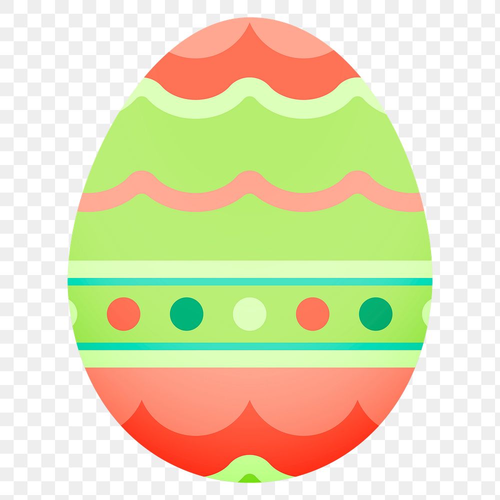 Festive Easter png egg collage element, abstract pattern design