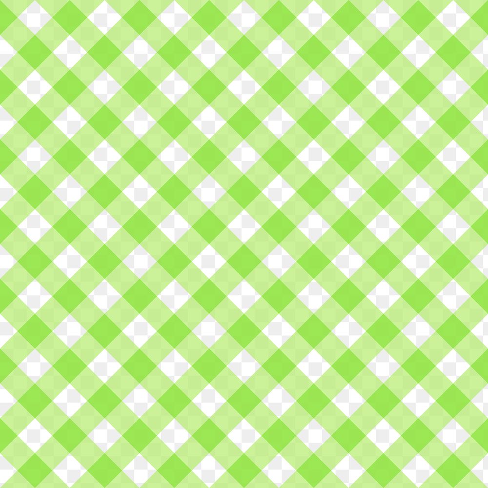 Green plaid png pattern, transparent background, colourful simple design