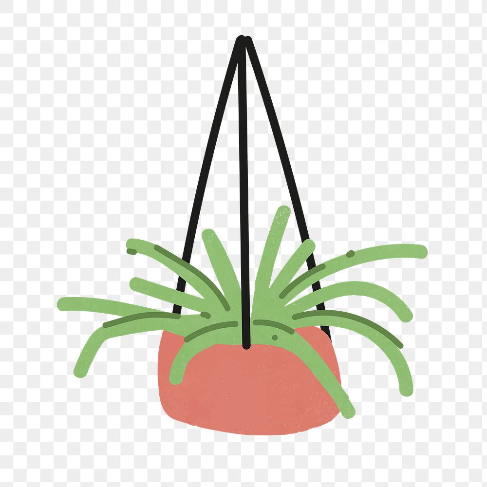 Houseplant png sticker, home decor illustration