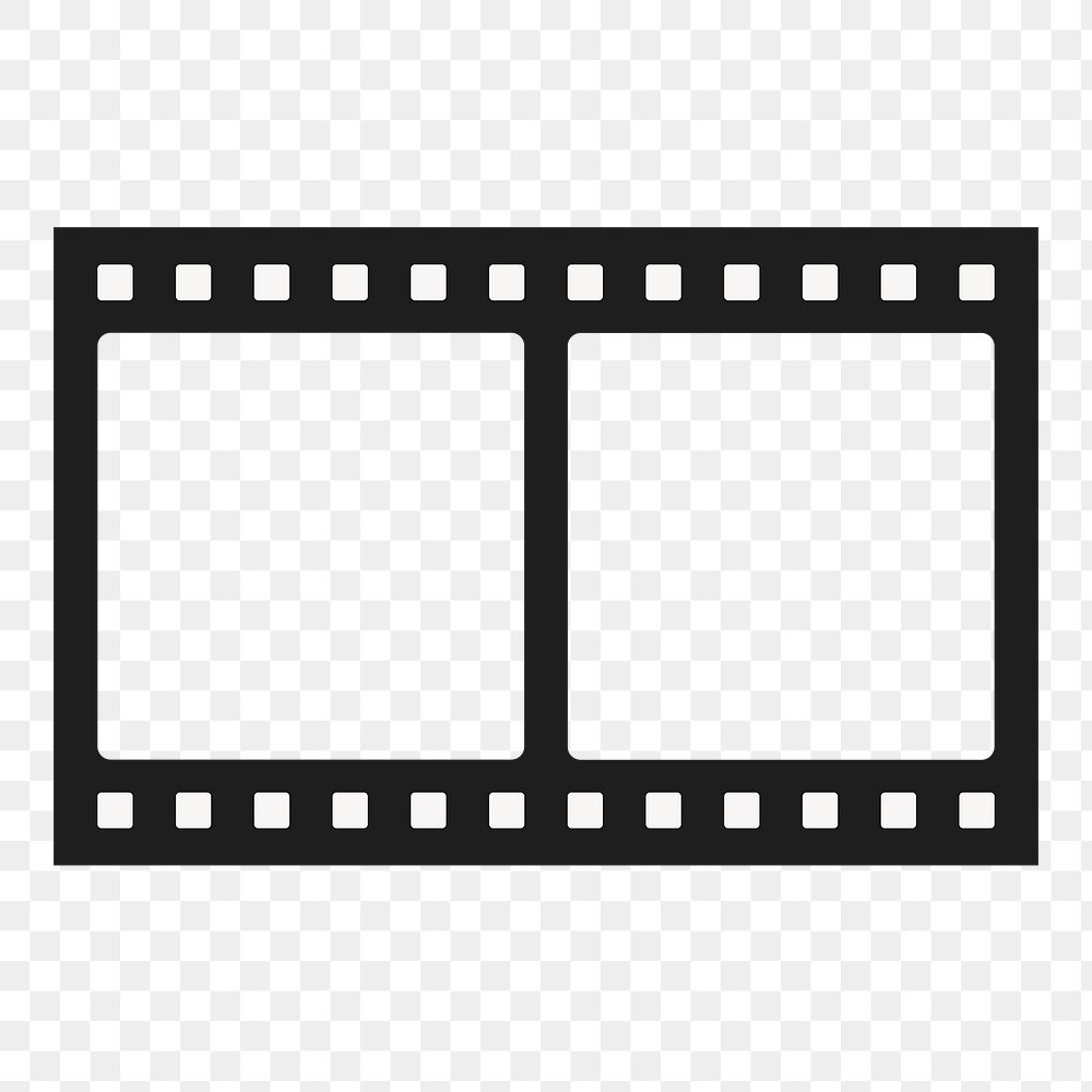 Movie film png frame, transparent design