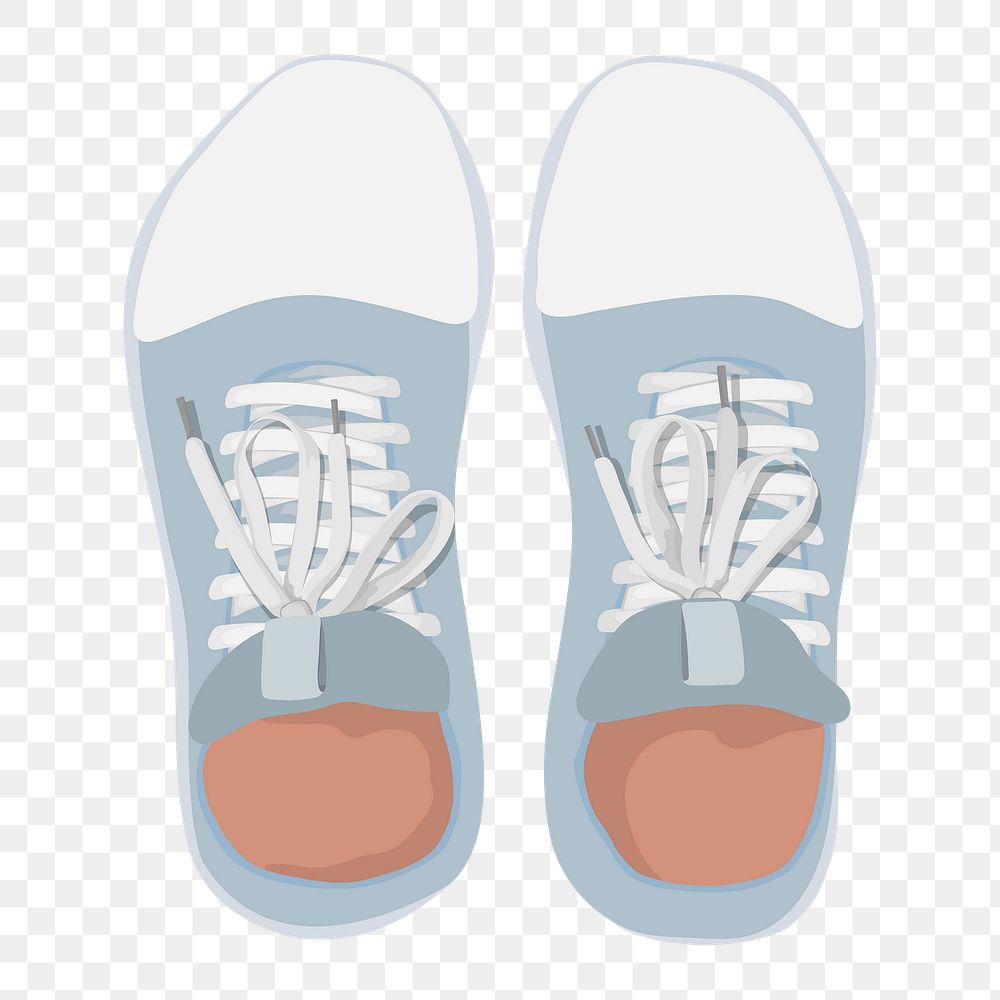 Blue shoes png sticker, transparent background
