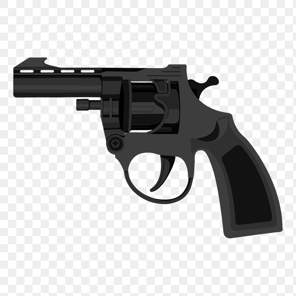 Gun png sticker, transparent background 