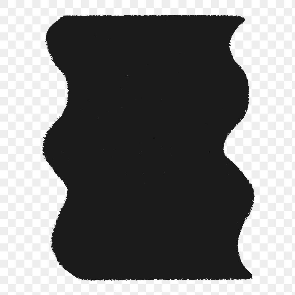 PNG black rectangle badge, transparent background
