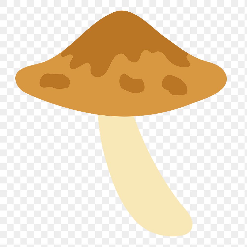 Mushroom png sticker, nature illustration, transparent background